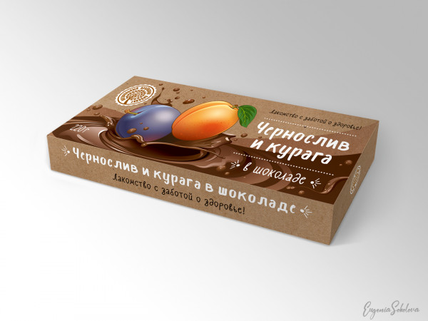 №2 Чернослив и курага в шоколаде, 220г в Томске