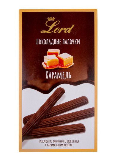  TM LORD Палочки из молочного шоколада с карамельным вкусом, 80 гр в Томске