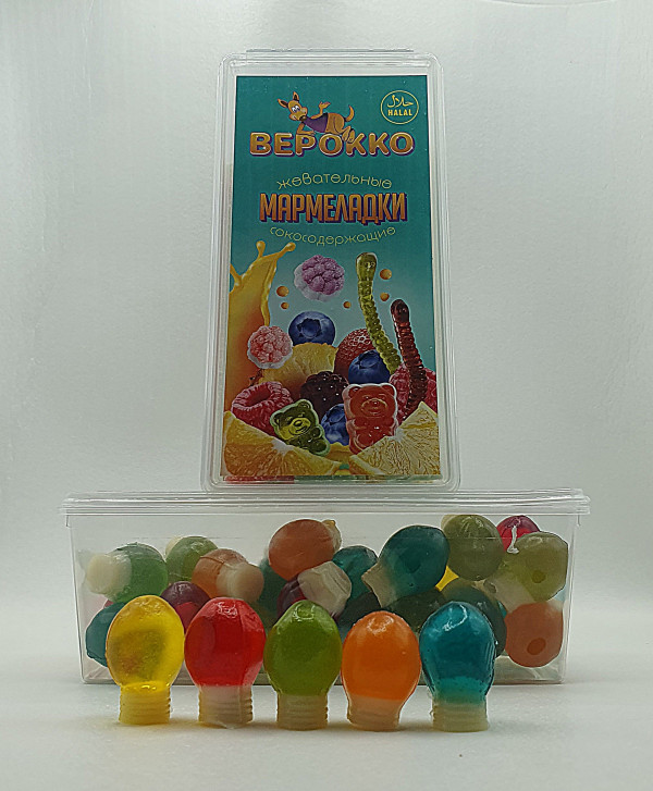 №2 Жевательный мармелад Лампочки, 250г      в Томске